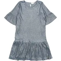The New Kjole - TnLeah - Ashley Blue/Gold - - 7-8 år (122-128) - Kjole