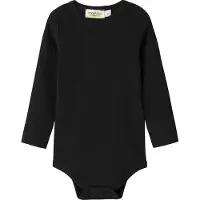 MarMar Body l/æ - Rib - Modal - Noos - Sort - - 1½ år (86) - Body L/Æ