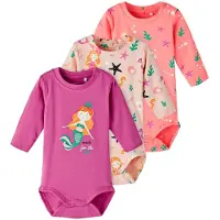 Name it Bodyer l/æ - NbfOcean - 3-pak - Peach Whip - - 62 - Body L/Æ