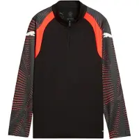 Puma individualFINAL Quarter-Zip Football Top Youth, Kids, Black/Mint Jelly/Glowing Red, 15-16Y