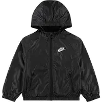 Nike Jakke - New Chevron Windrunner - Sort - - 5 år (110) - Overgangsjakke