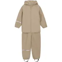 CeLaVi Regntøj m. Seler - PU - White Pepper - - 130 - Regntøj