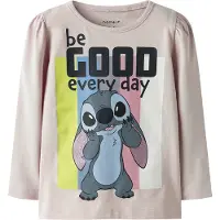 Name it Bluser & t-shirts 'NMFDIANA STITCH' opal / kiwi / lysviolet / sort
