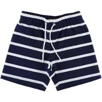 Petit Crabe Badeshorts - Alex - Navy/Hvidstribet - - 2-3 år (92-98) - Badetøj