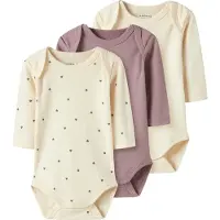 Name it Sparkedragt/Body lysebeige / lyselilla