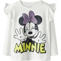 Name it Bluse - NmfDessi - Minnie - Cloud Dancer - - 6 år (116) - Bluse