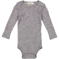 MarMar Body l/æ - Uld - Bense - Grey Melange - - 1½ år (86) - Body L/Æ
