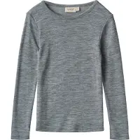 Wheat Bluse - Uld - Alfie - Melange Grey - - 10 år (140) - Bluse