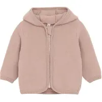 Huttelihut Cardigan - Uldfleece - Mahogany Rose m. Ører - - 3 år (98) - Cardigan