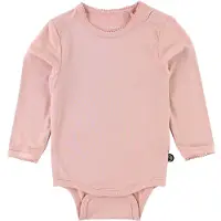 Minymo Body l/æ - Bambus - Rosa - - 74 - Body L/Æ