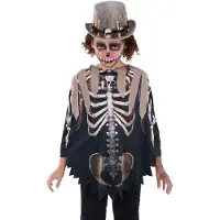 Smiffys Udklædning - Voodoo Witch Doctor Poncho - Brun/Sort - - OneSize - Udklædning
