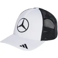 Adidas Kasket - Mercedes - Hvid/Sort - - 56 cm - Kasket