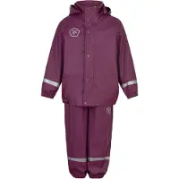 Color Kids Regntøj m. Seler - PU - Plum Caspia - - 3 år (98) - Regntøj