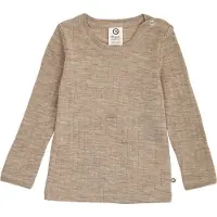 Müsli Bluse - Rib - Uld - Balsam Melange - - 74 - Bluse