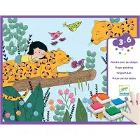 Djeco Fingermaling - Sæt - Jungle - - OneSize - Maling