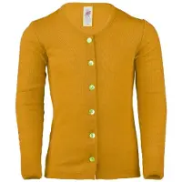 Engel Cardigan - Uld/Silke - Safran - - 12 år (152) - Cardigan