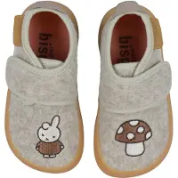 Bisgaard X Miffy Hjemmesko - Uld - Barefoot - Sand - - 20 - Hjemmesko