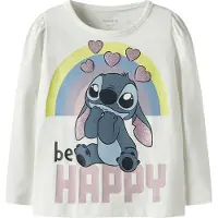 Name it Bluser & t-shirts 'NMFDiana Stitch' opal / royalblå / sort / hvid