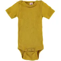 Engel Body k/æ - Uld/Silke - Saffron - - 74/80 - Body K/Æ