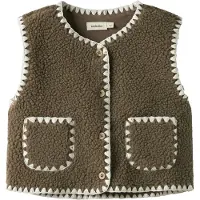 Lil´ Atelier Loose Fit Teddy Vest