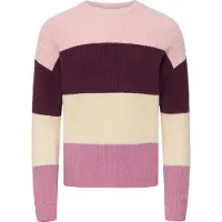 ONLY GIRLS Pullover 'KOGSandy' creme / lilla / brombær / lyserød