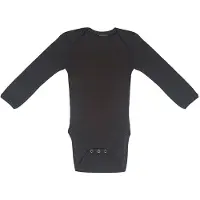 Smallstuff Body l/æ - Uld - Brun - - 2 år (92) - Body L/Æ