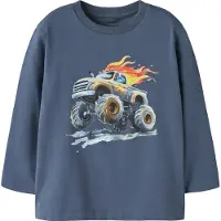 Name it Bluse - NmmDisa - Vintage Indigo - - 5 år (110) - Bluse