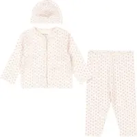 Fanga Fontana Sæt - Cardigan/Leggings/Hue - Bello - Punto Rosa - - 9 mdr - Cardigan