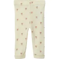 Lil´ Atelier Leggings 'NBFNALU' umbra / lysebrun / naturhvid