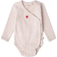 That's Mine Slå-om Body l/æ - Rib - Silke - Perfectly Pale - - 62 - Body L/Æ