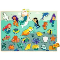 Djeco Puslespil - 22 Brikker - Puzzlo Sea - - OneSize - Puslespil