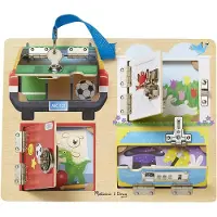 Melissa & Doug Træ Aktivitetsbræt Lås Og Lås (806100) Legetøj