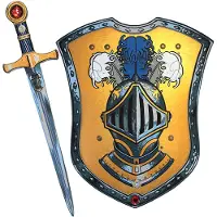 Liontouch Udklædning - Mystery Knight-sæt - Sværd & Skjold - - OneSize - Udklædning