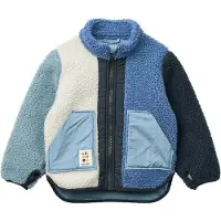 Liewood Fleecejakke 'Noam Pile' navy / royalblå / cyanblå / hvid