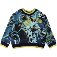 Dolce&Gabbana Sweatshirt - Magnificent - Blå Marmor - - 10 år (140) - Sweatshirt
