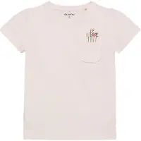 Minymo T-shirt - Delicacy m. Blomster - - 12 år (152) - T-Shirt