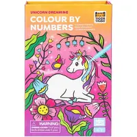 Tiger Tribe Farvesæt - Colour by Numbers - Unicorn Dreaming - - OneSize - Farvesæt