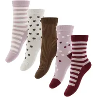 Minymo Strømper - 5-pak - Rosa Smoke - - 35/38 - Strømper