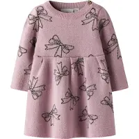 Name it Kjole - Strik - NbfRebowie - Keepsake Lilac - - 68 - Kjole