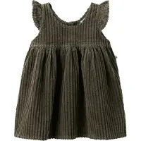 Lil´ Atelier Kjole - Fløjl - NmfRaul - Sea Turtle - - 7 år (122) - Kjole