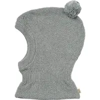 Wheat Elefanthue - 2-lags - Strik - Pomi - Grey Melange - - 52-53 cm - Elefanthue - dobbelt