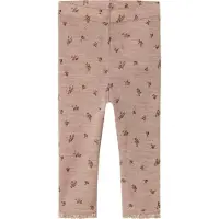 Name it Leggings 'NBFWang' mørkebrun / grå-meleret