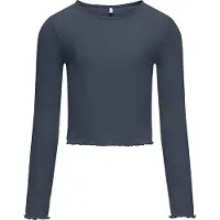 Kids Only Bluse - Rib - KogNella - Ombre Blue - - 7-8 år (122-128) - Bluse