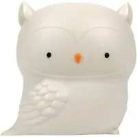 A Little Lovely Company Natlampe - 11,8x11,5 cm - Owl - Grå - - OneSize - Natlampe