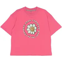 The New T-shirt - TnSkye - Carmine Rose m. Pailletter - - 9-10 år (134-140) - T-Shirt