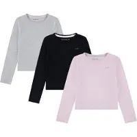 Abercrombie & Fitch Bluser & t-shirts grå-meleret / lyserød / sort