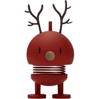 Hoptimist Small Soft Reindeer Bumble - 9 cm - Berry - - OneSize - Pyntefigur