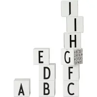 Design Letters Træklodser - A-Z - Hvid m. Alfabet - - OneSize - Klodser