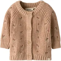 Lil´ Atelier Cardigan 'NBFEMLEN' choko / mokka / jade