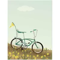 ViSSEVASSE Plakat - 50x70 - Bike With A Flag - - OneSize - Plakat